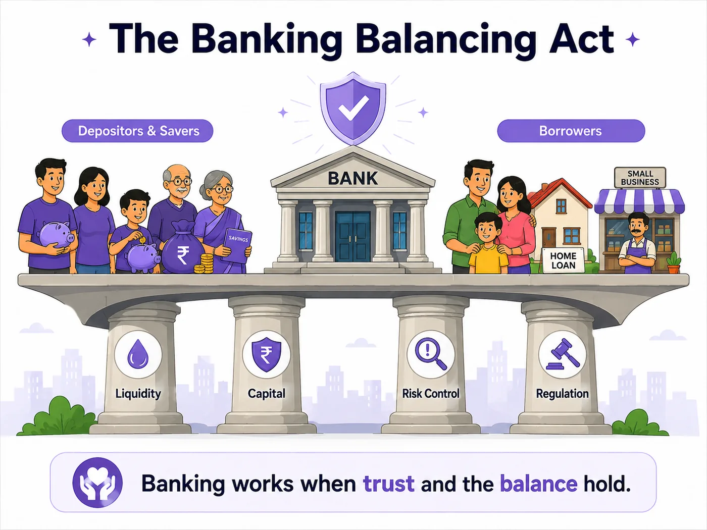 Why banks need liquidity, capital, risk controls and regulation