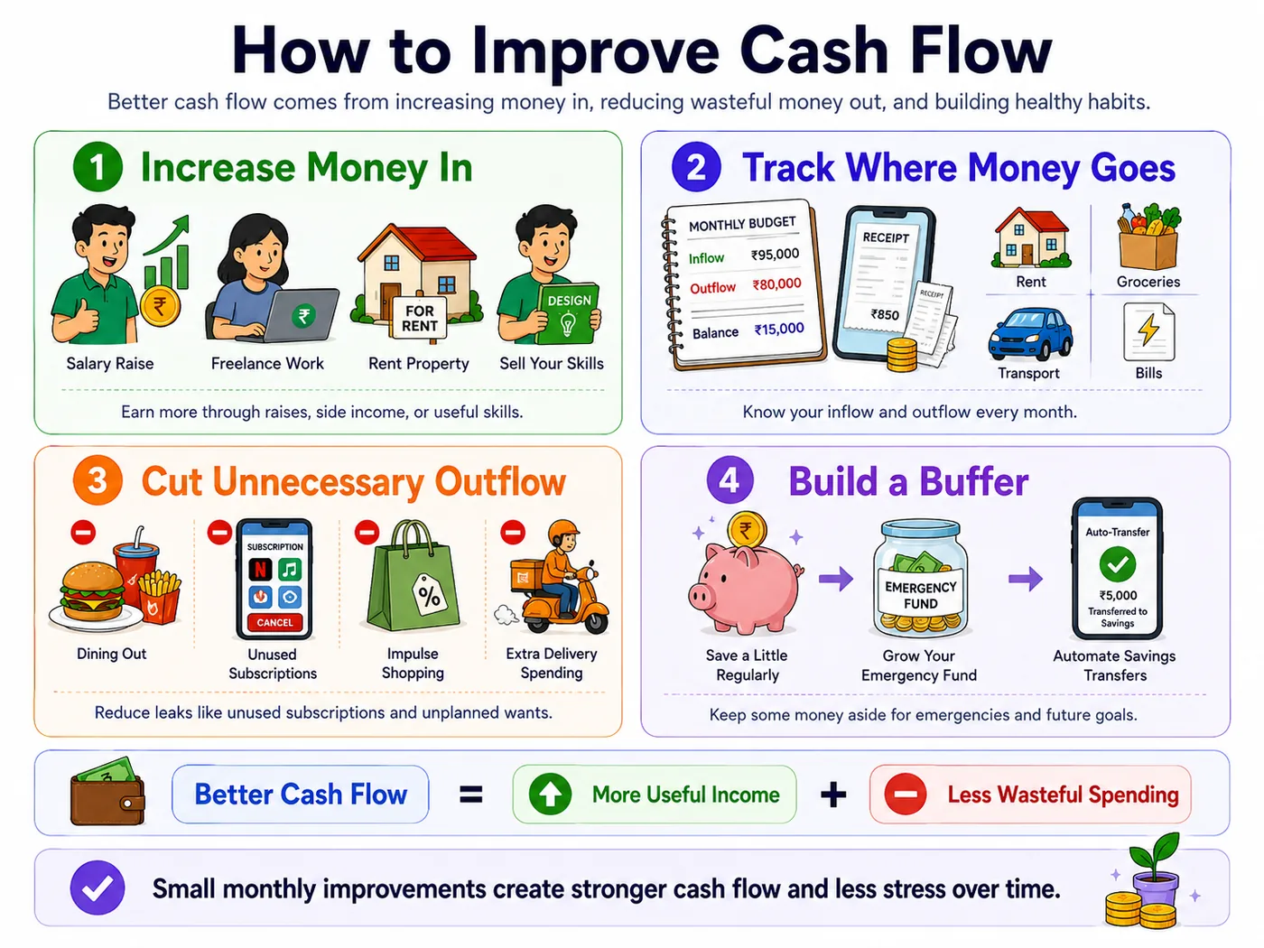 Four ways to improve cash flow